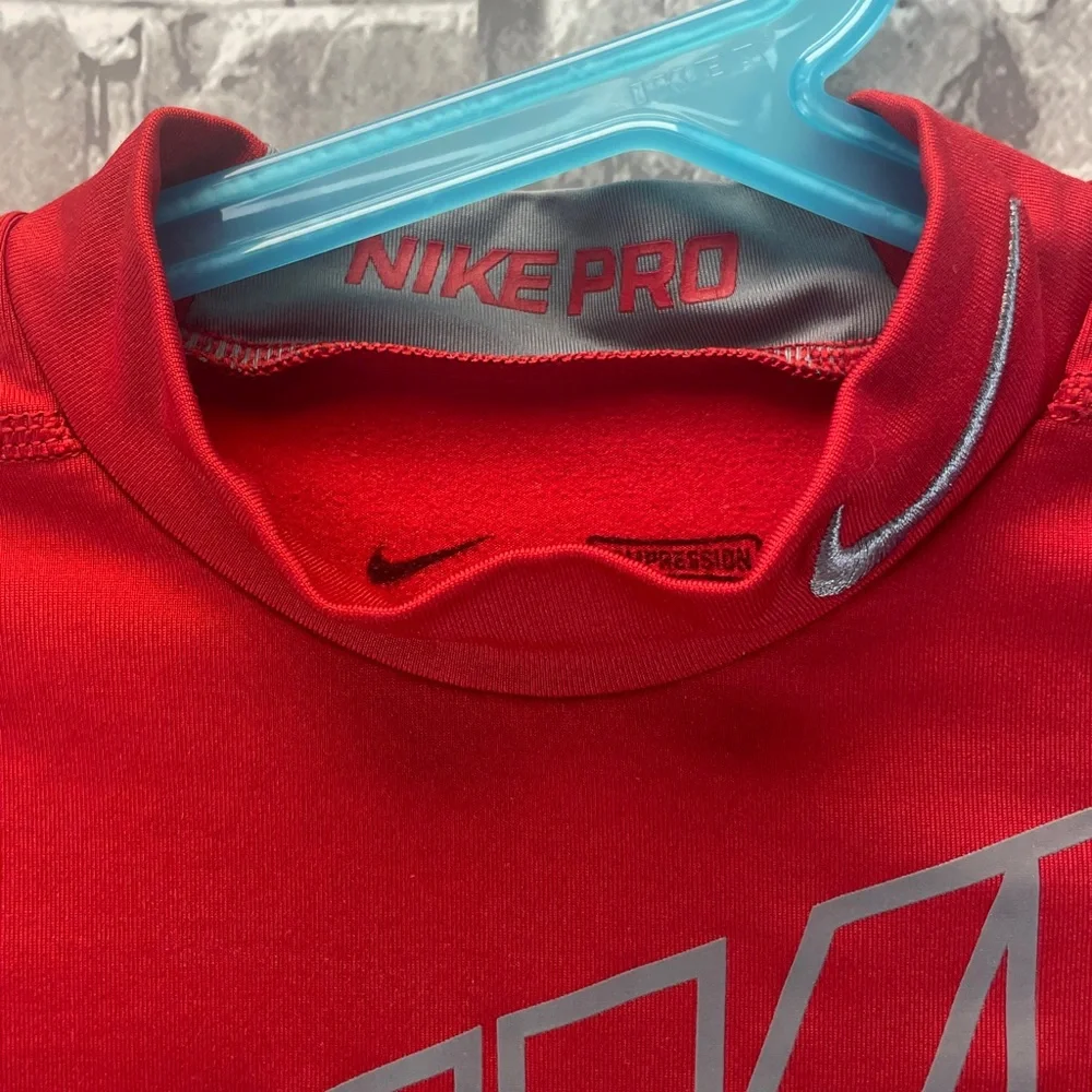 Nike Kids Bold Red Long Sleeve Tee‎
